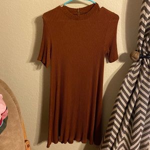 burnt orange dress